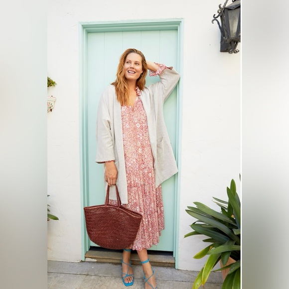 DONNI | NWT CHARM RIBBED STRIPED OPEN CARDIGAN SWEATER ONE SIZE - Picture 4 of 13